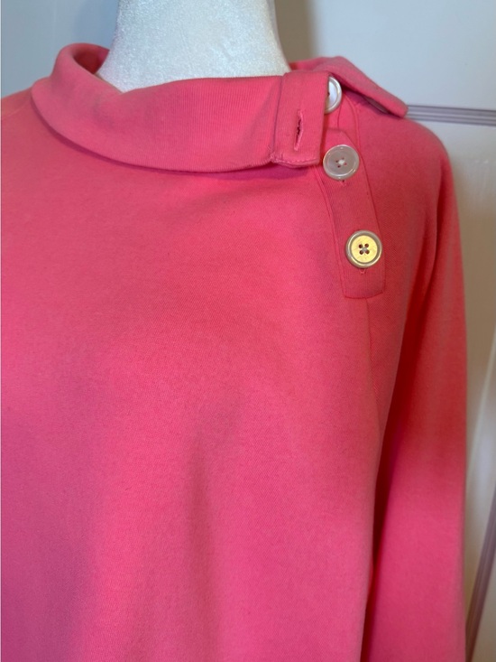 J. Crew Sweaters - J. Crew Bubblegum Pink Button-Shoulder Sweatshirt/Sweater 2XL
